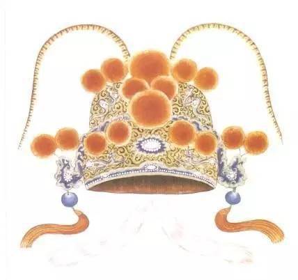 草王盔与王帽同形,分别在胎上,前者金胎,后者黑胎.