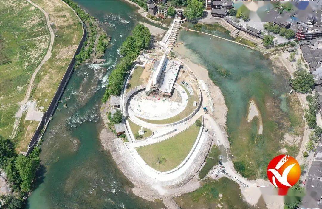 花垣县首届旅发大会边城茶峒翠翠岛全新容颜面世