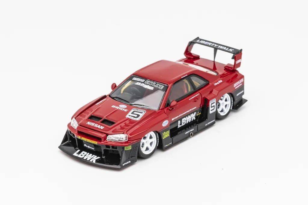 剪影宽体sw的合金lbworksgtr34模型试玩