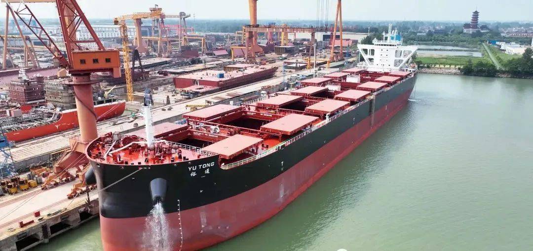 中船澄西为大通公司建造的85000吨散货船提前84天交付_扬州_生产_胜利