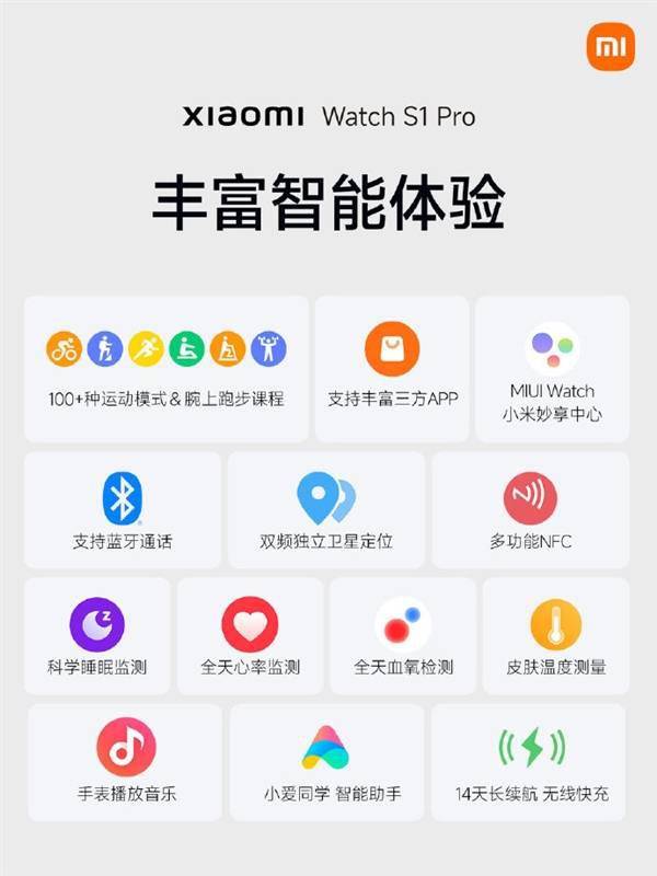 小米手表S1 Pro发布：全新MIUI for Watch加持1499元起_手机搜狐网