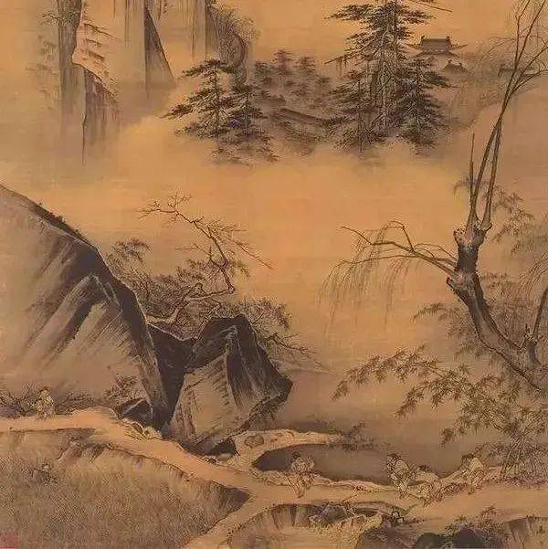 宋代山水画十大家，中国画史巅峰之作_董源_寒林_作品