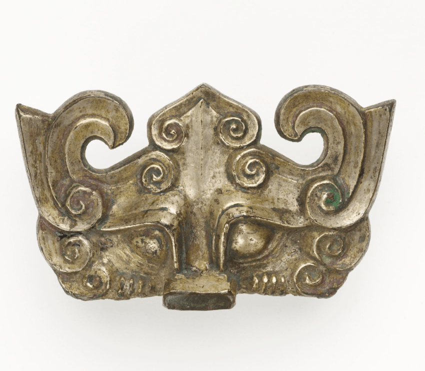 汉 铜鎏金铺首衔环 美国弗利尔美术馆藏战国 铜错