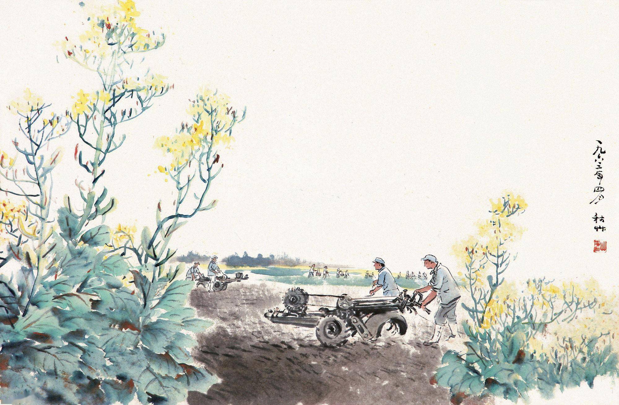 怀旧60年代的画里中国(17)_创作_纸本_岳阳楼