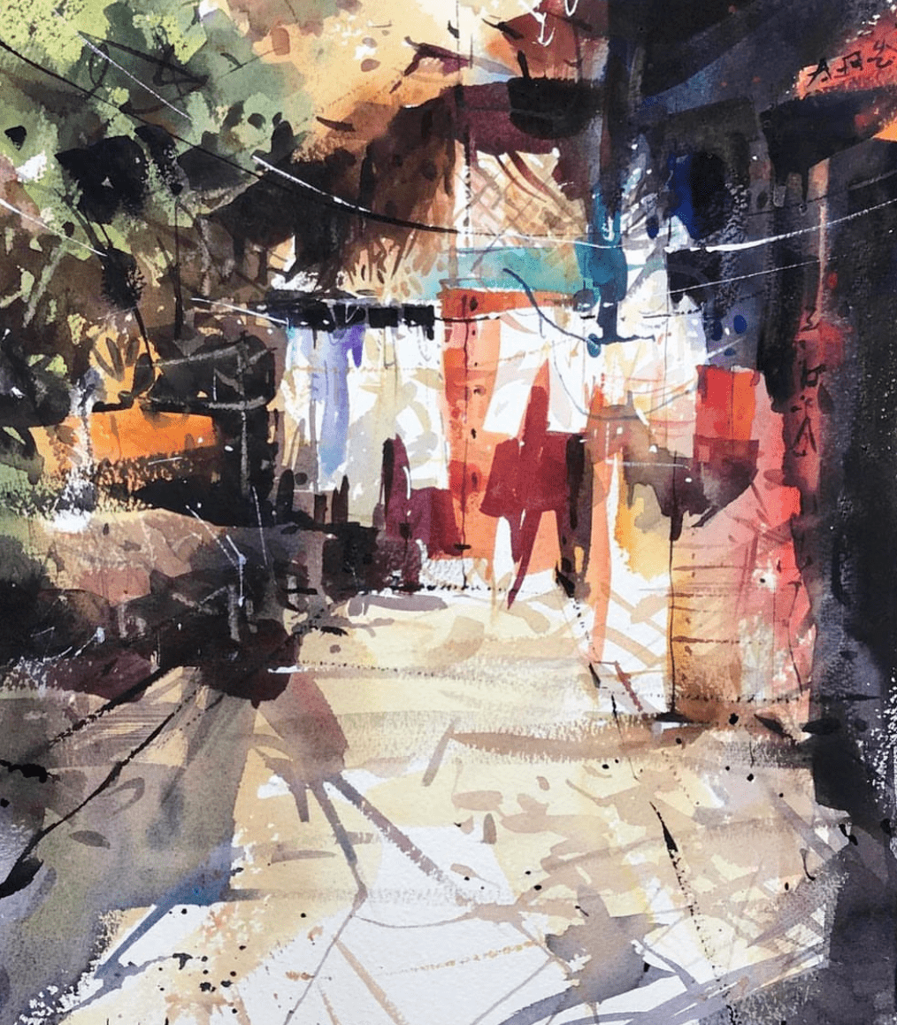 泰国水彩画家——aood amphawa作品欣赏(老房子系列一)