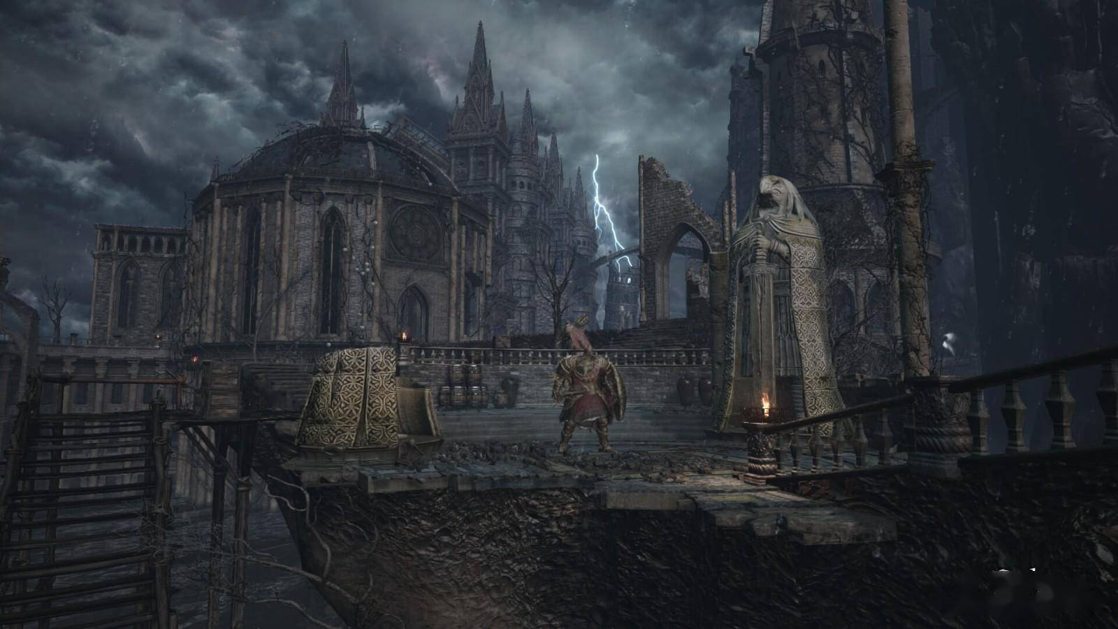 《黑暗之魂3》大型mod远古王座新图 黑暗城堡宏伟壮丽_开发_内容_截图