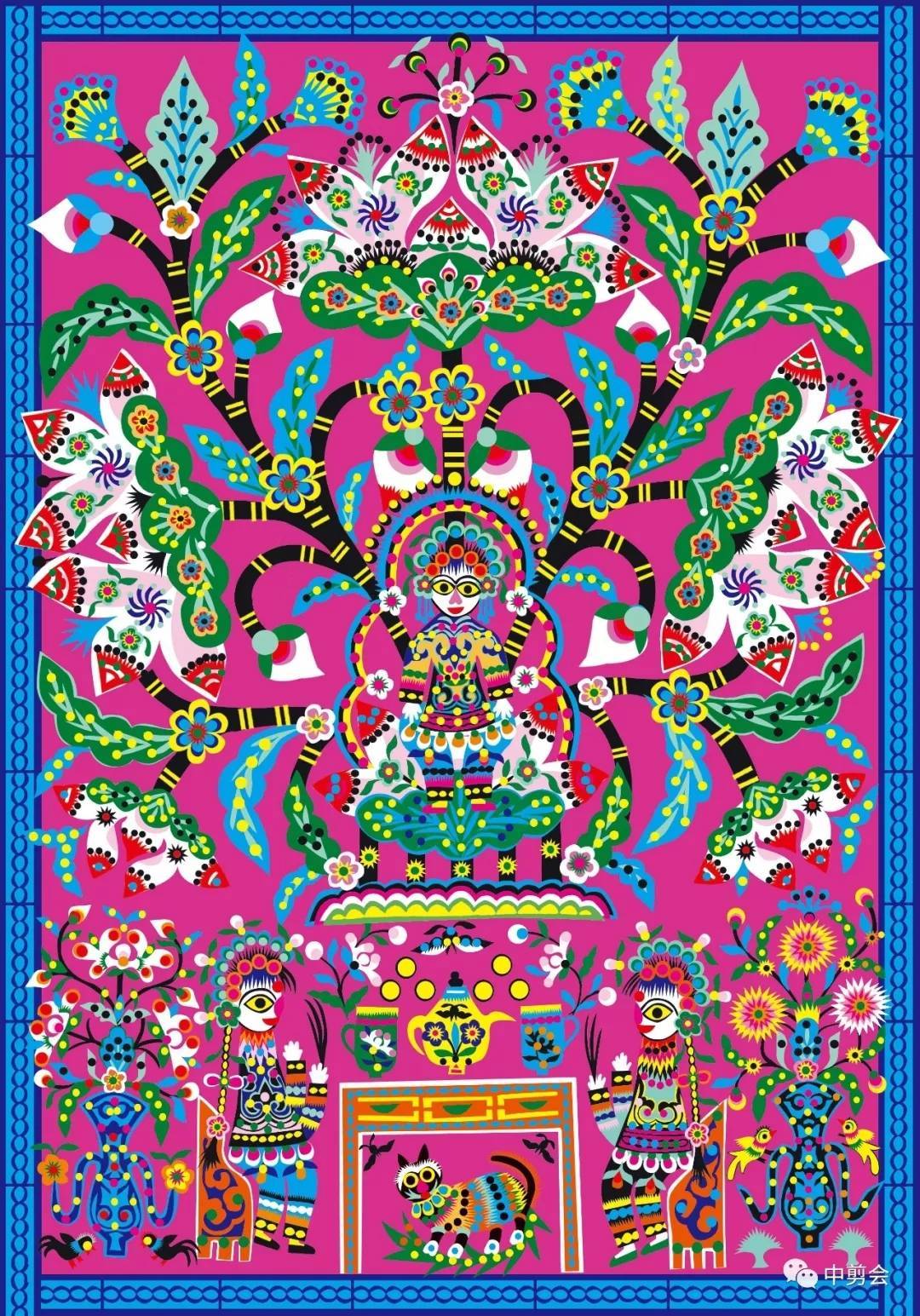 陕西有一位中国剪纸界的设计大师-剪花娘子库淑兰_民间艺术_汉声_杂志