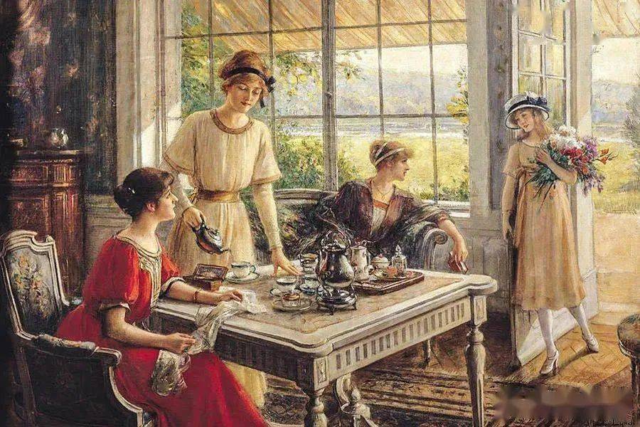 【大师作品】维多利亚下午茶_tea_paxton_画作