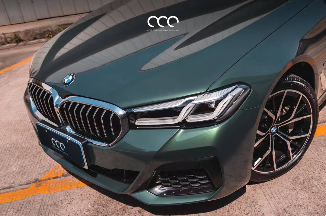 宝马530li漫彩改色膜哥特兰绿,瑞典海岛凝练出的自然色彩