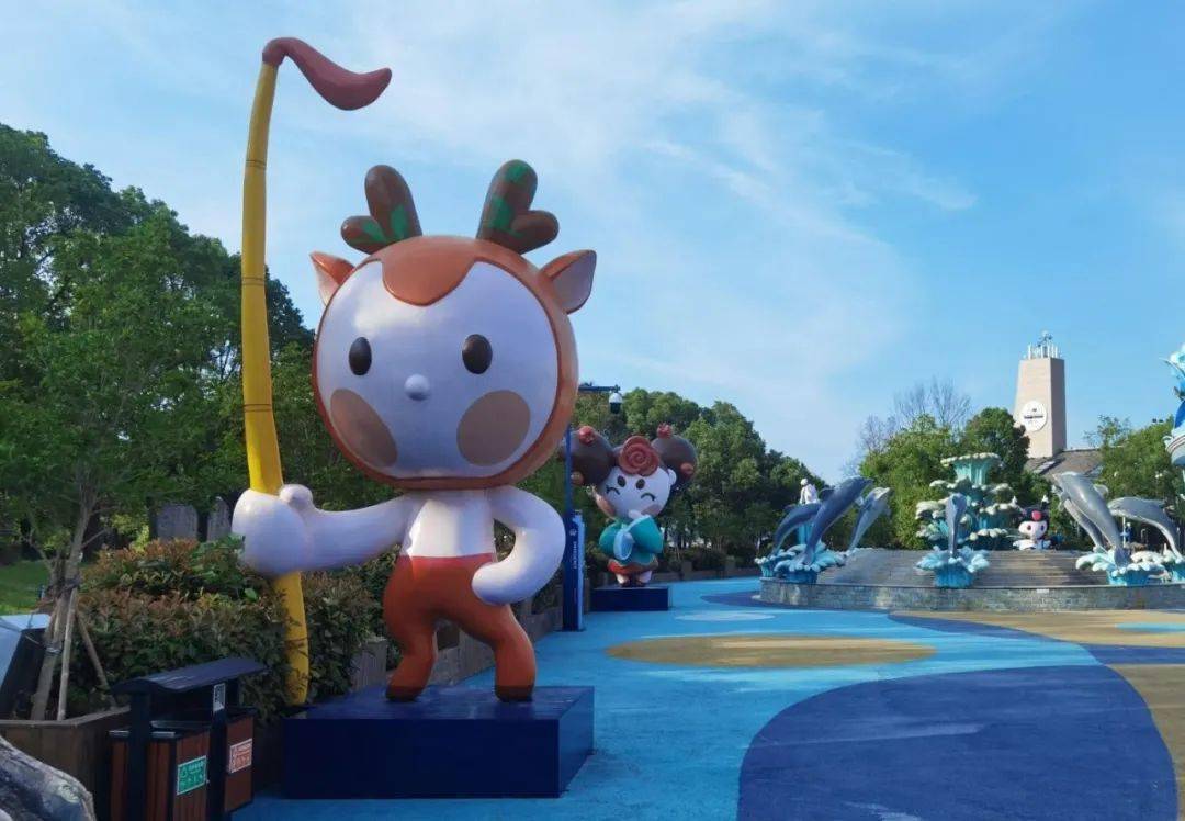 "一鹿有喜"ip文创旅游商品,主角有"湖喜儿""溱小鹿""茶仙姑""槐树公"