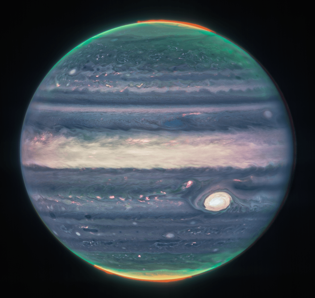 NASA发布韦伯最新木星高清图像，令天文学