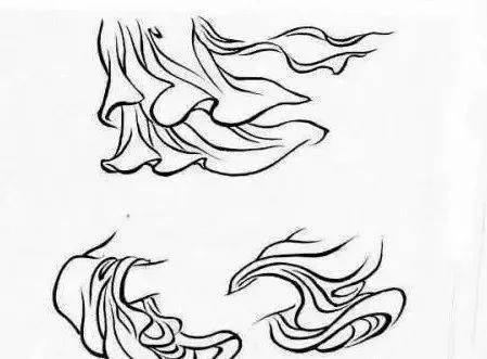 教程|教你十八种工笔线描技法_线条_曹衣描_柳叶描