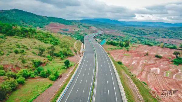 玉楚高速公路路线图图片