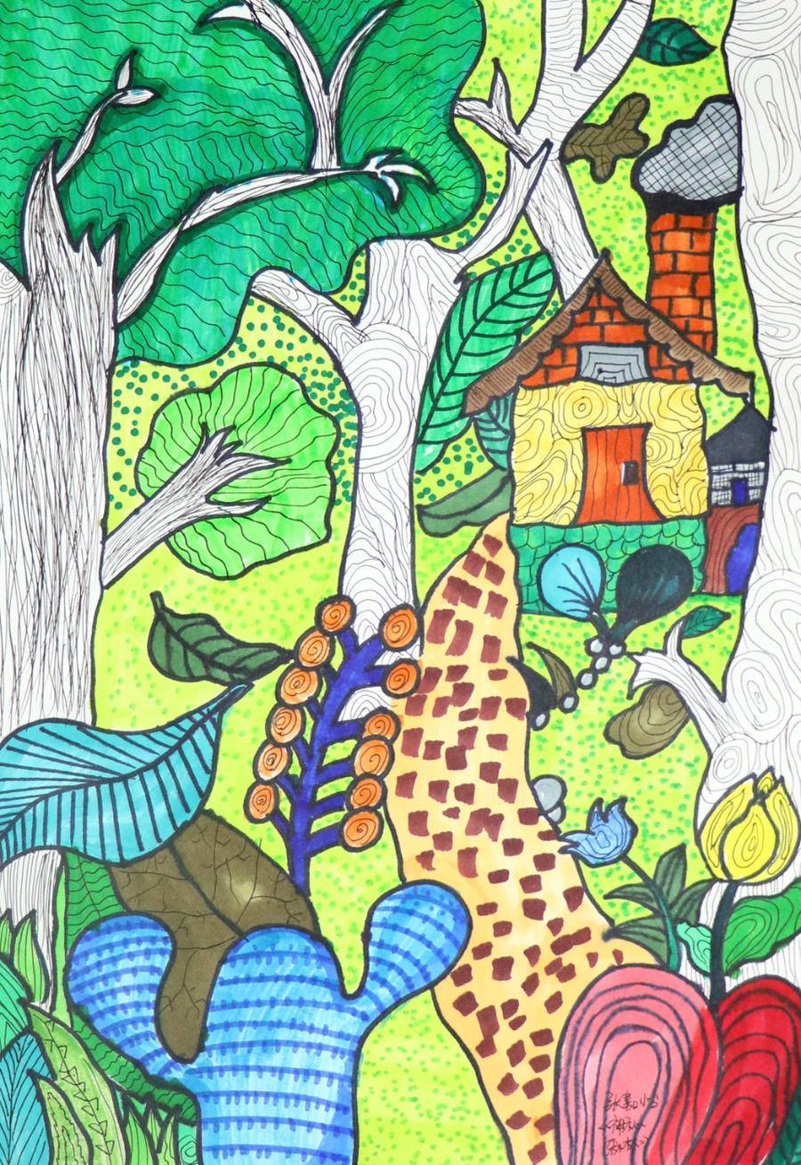 "招商银行杯"和美乐绘少儿美术展作品展播7