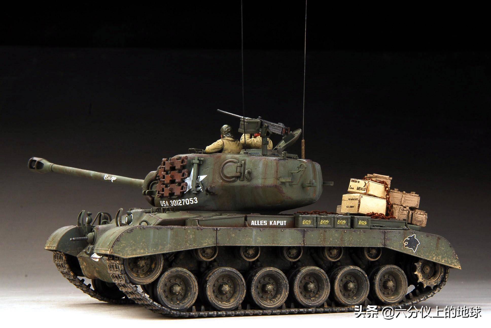 二战兵器精选高清图集—美国m-26"潘兴"重型坦克_火炮_基本_装备