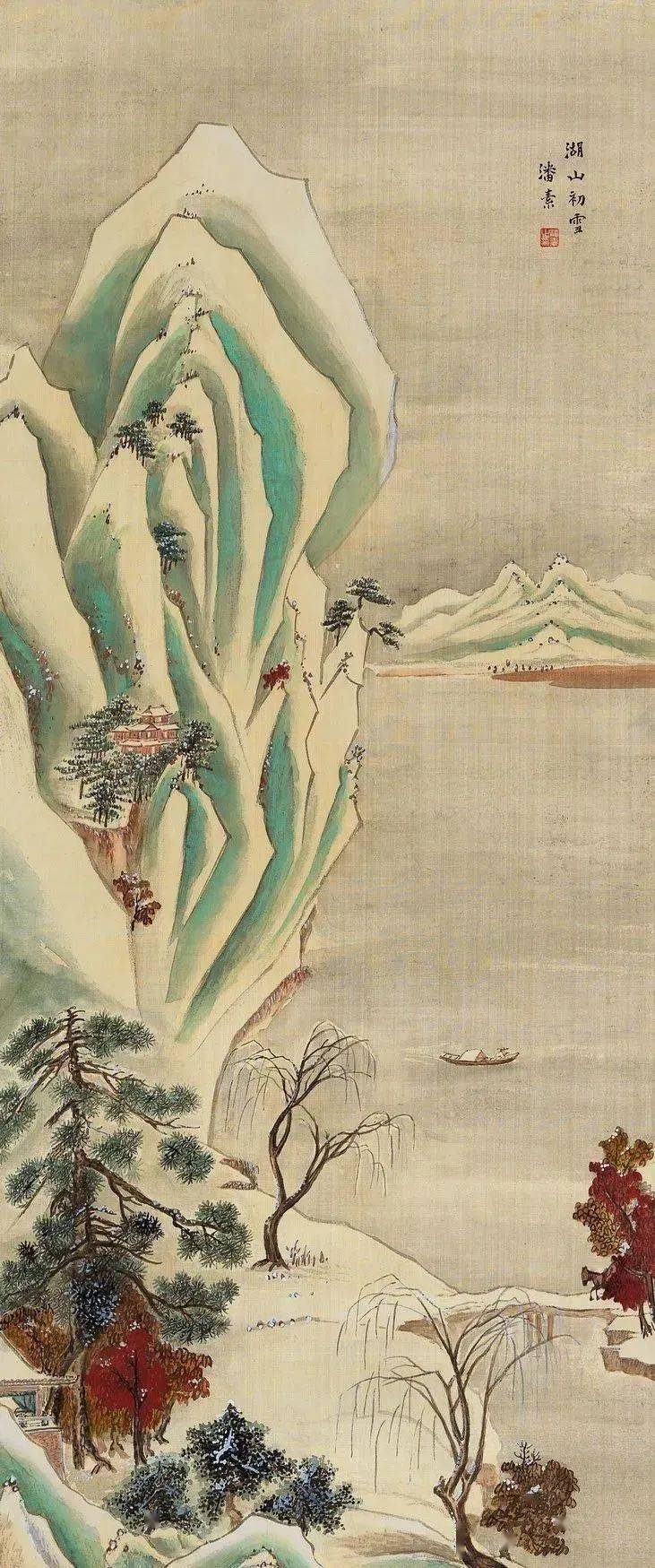 素韵流芳：潘素山水作品欣赏，网友直呼：美到想住进她的画里！_