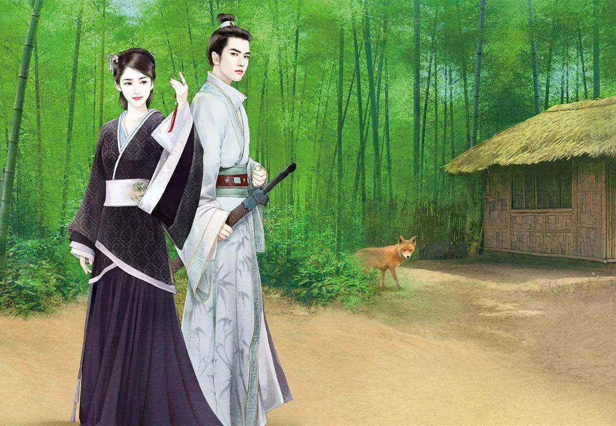 古风"王侯将相才子佳人"插画图,那些年追过的古装cp这里都有_幻想