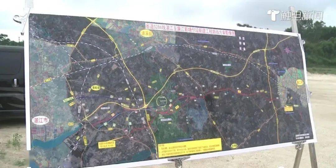 新建工程是加快湛江与廉江,遂溪互联互通,完善湛江公路路网的重要举措