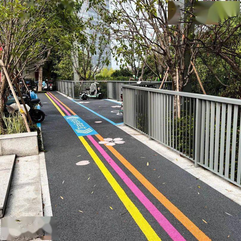 苏州科技城新添一条绝美彩虹步道,你去打卡了吗?_水性_路面_城市