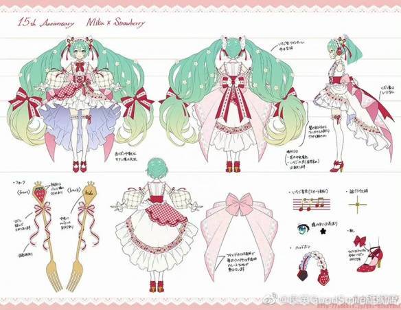 草莓和带花边的豪华服装,媲美真实比例的食器,立体感十足的螺旋双马尾