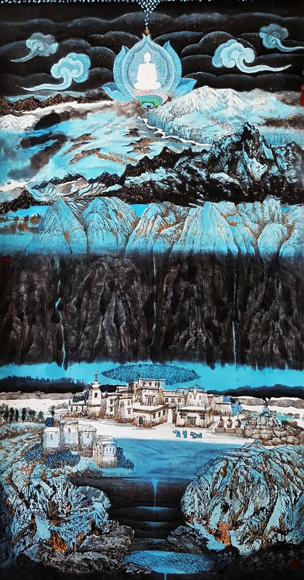 丹增·谢朱|水墨一品-中国当代书画名家精品展_壁画_作品_艺术品