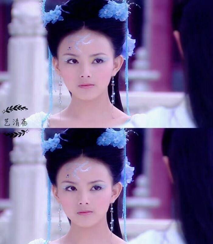 达理,才思敏捷,是有一个有文人风骨的才女,这一袭蓝色的天宫公主装扮