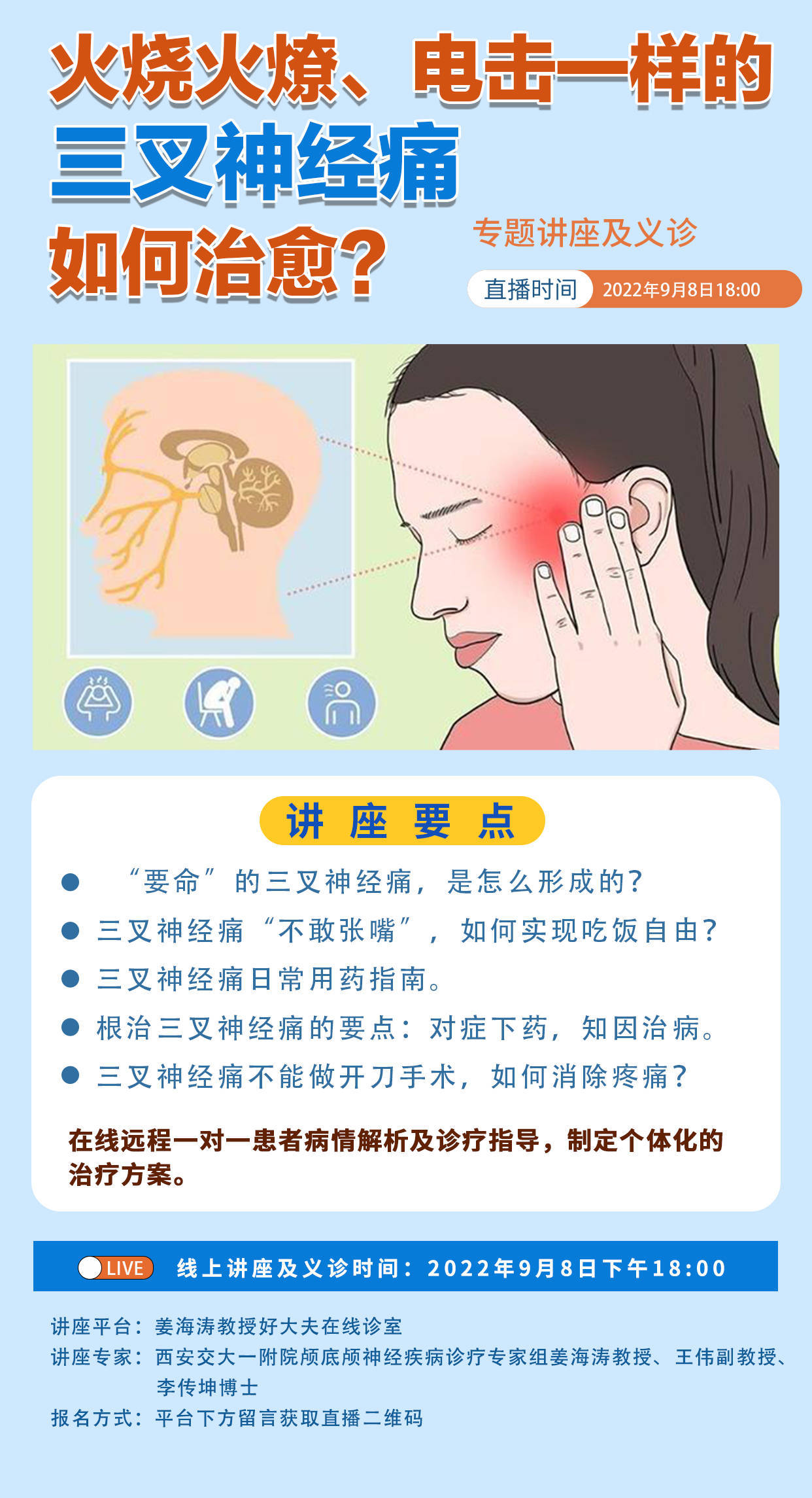 三叉神经痛的症状图片