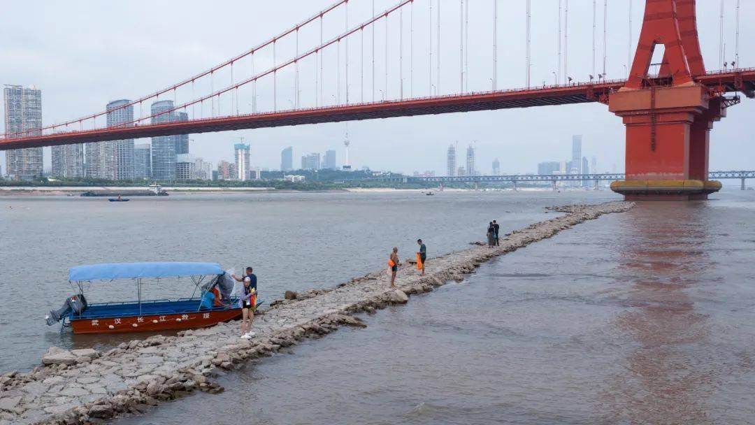 跌破15米!惊现"丁字坝"_长江_水位_武汉