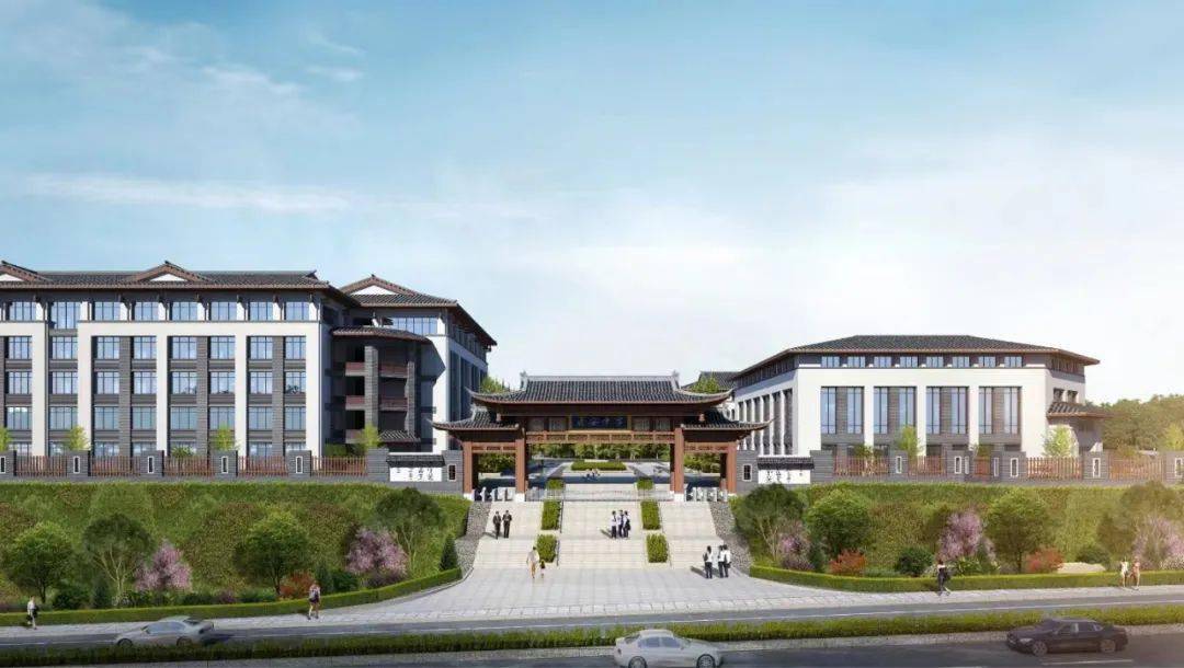 蓬安中学扩建项目位于蓬安县锦屏镇北街,占地面积45亩,建筑面积42625