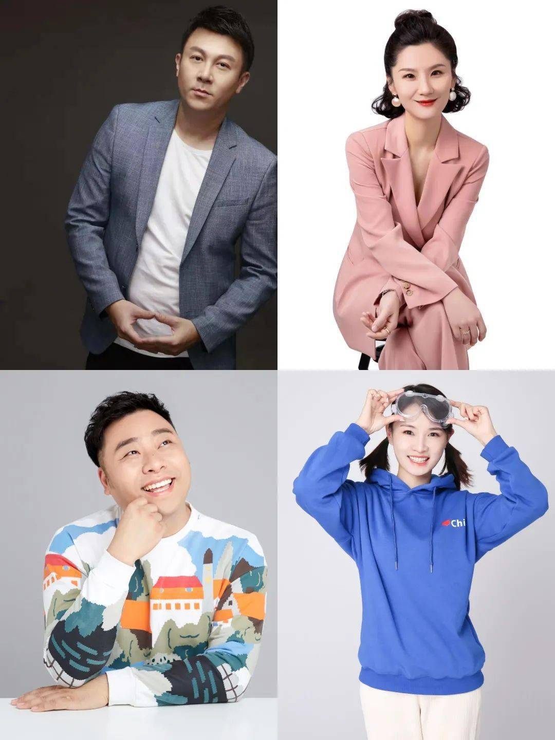 左上:长三角之声主持人 黄桢右上:常州新闻广播主持人 恬歌左下:衢州