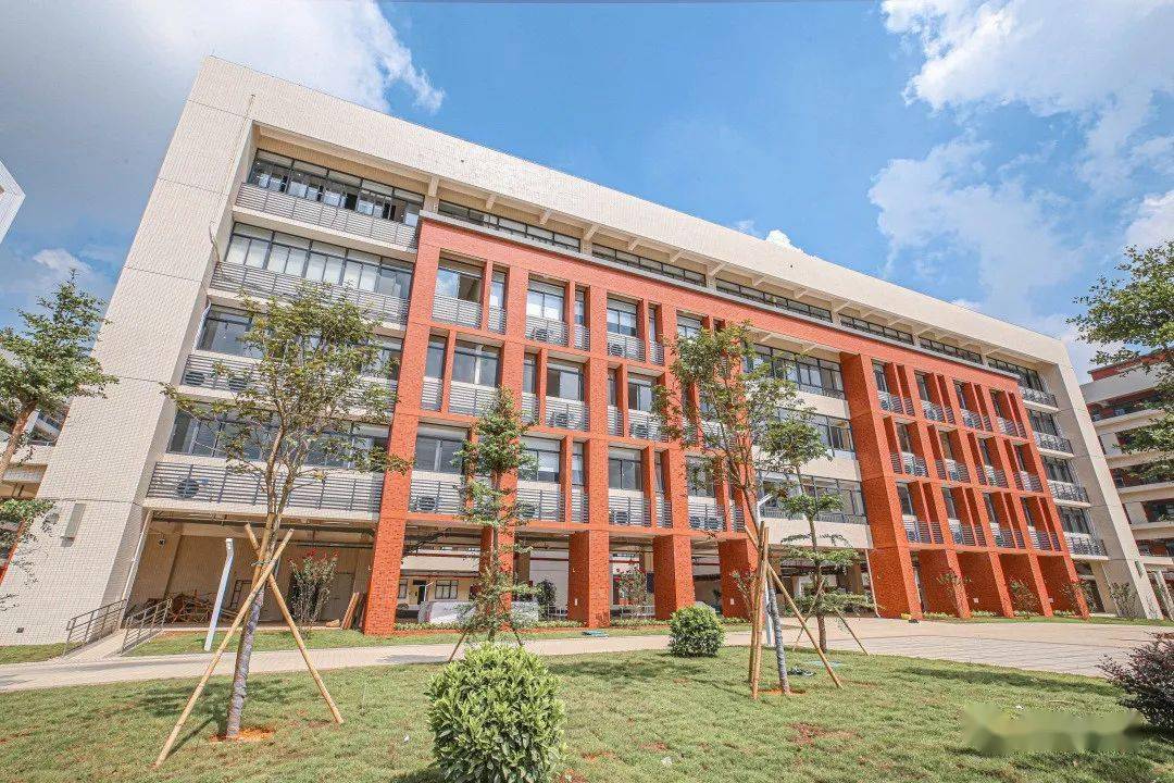 干净的校道,崭新的教室,熟悉的同学,如今搬到了新校园的松湖朗中学子