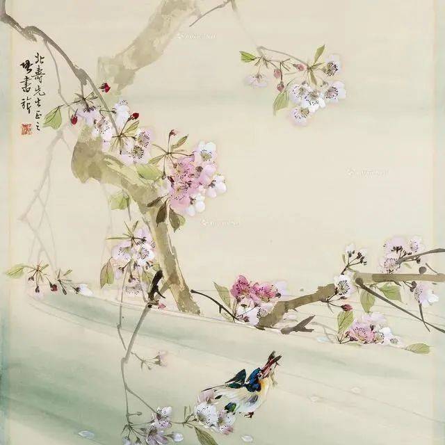 国画欣赏——期待明年桃花开_经典_高清_网络