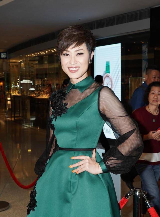 陈法蓉身材太好了,穿紧身裙曲线窈窕,不像年过半百的中年人_裙子_气质