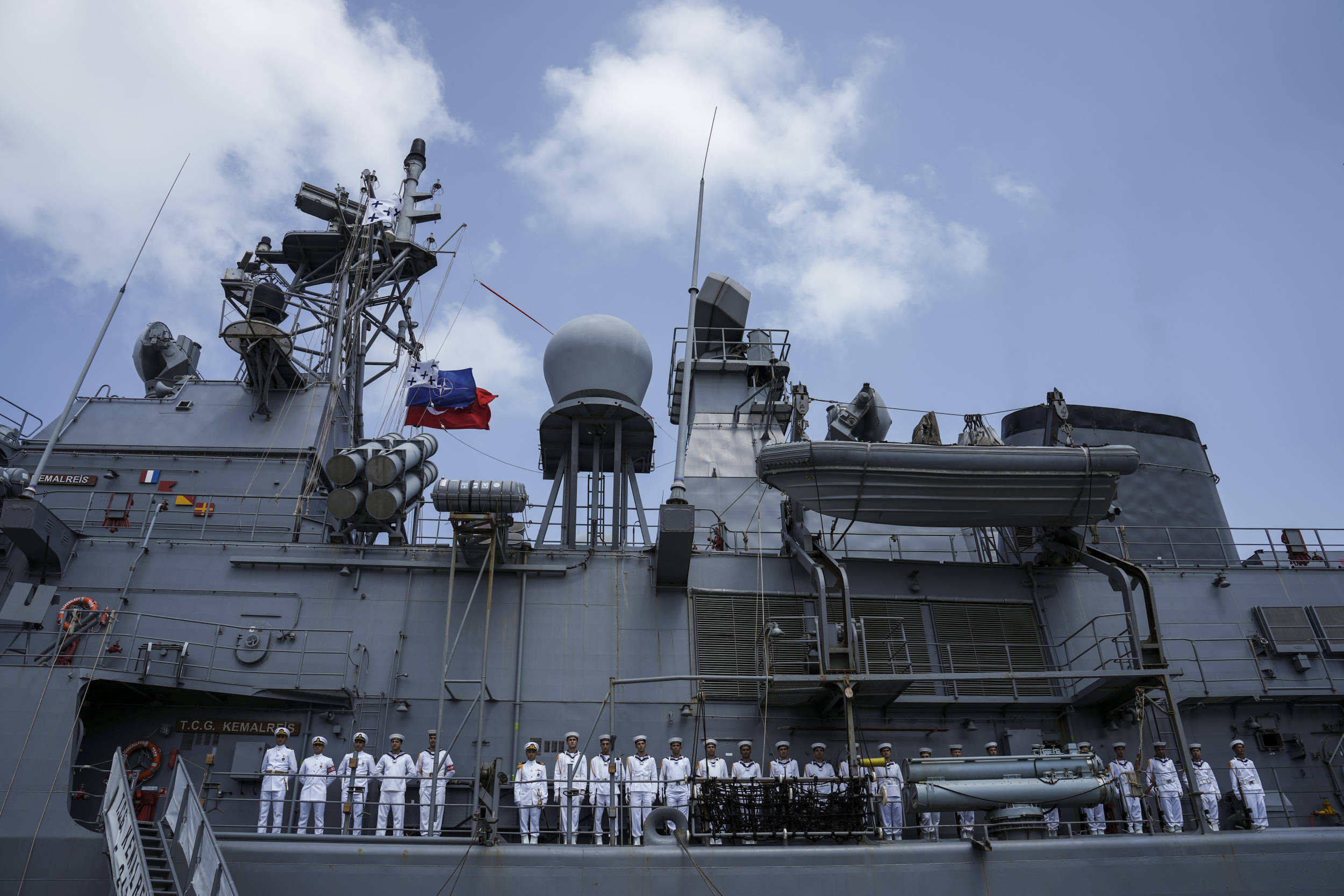 土耳其軍艦停靠以色列港口_以方_土方_會晤