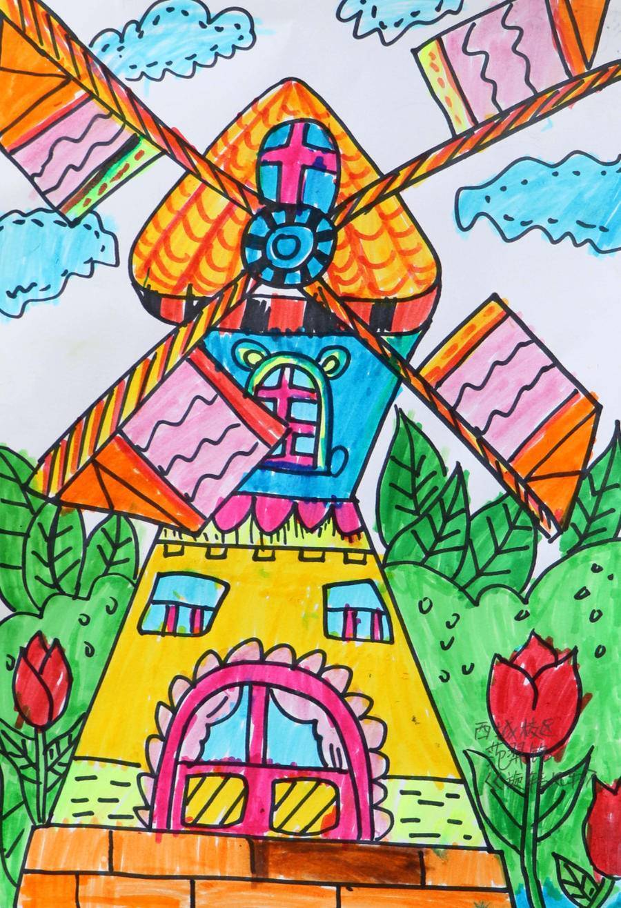 "招商银行杯"和美乐绘少儿美术展作品展播21_校区_西城_滨州