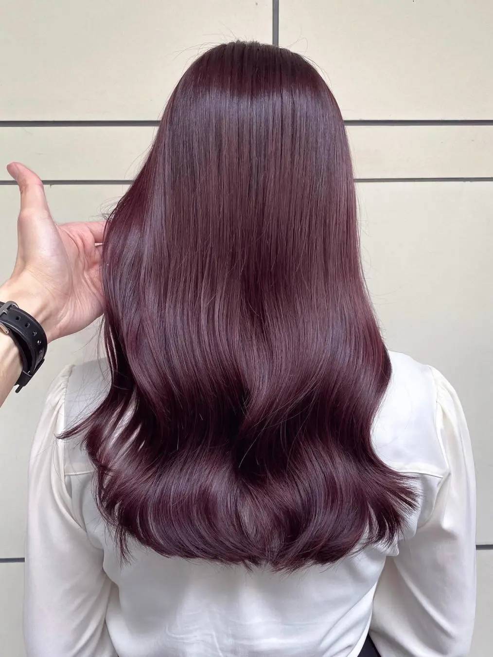 紫红发色