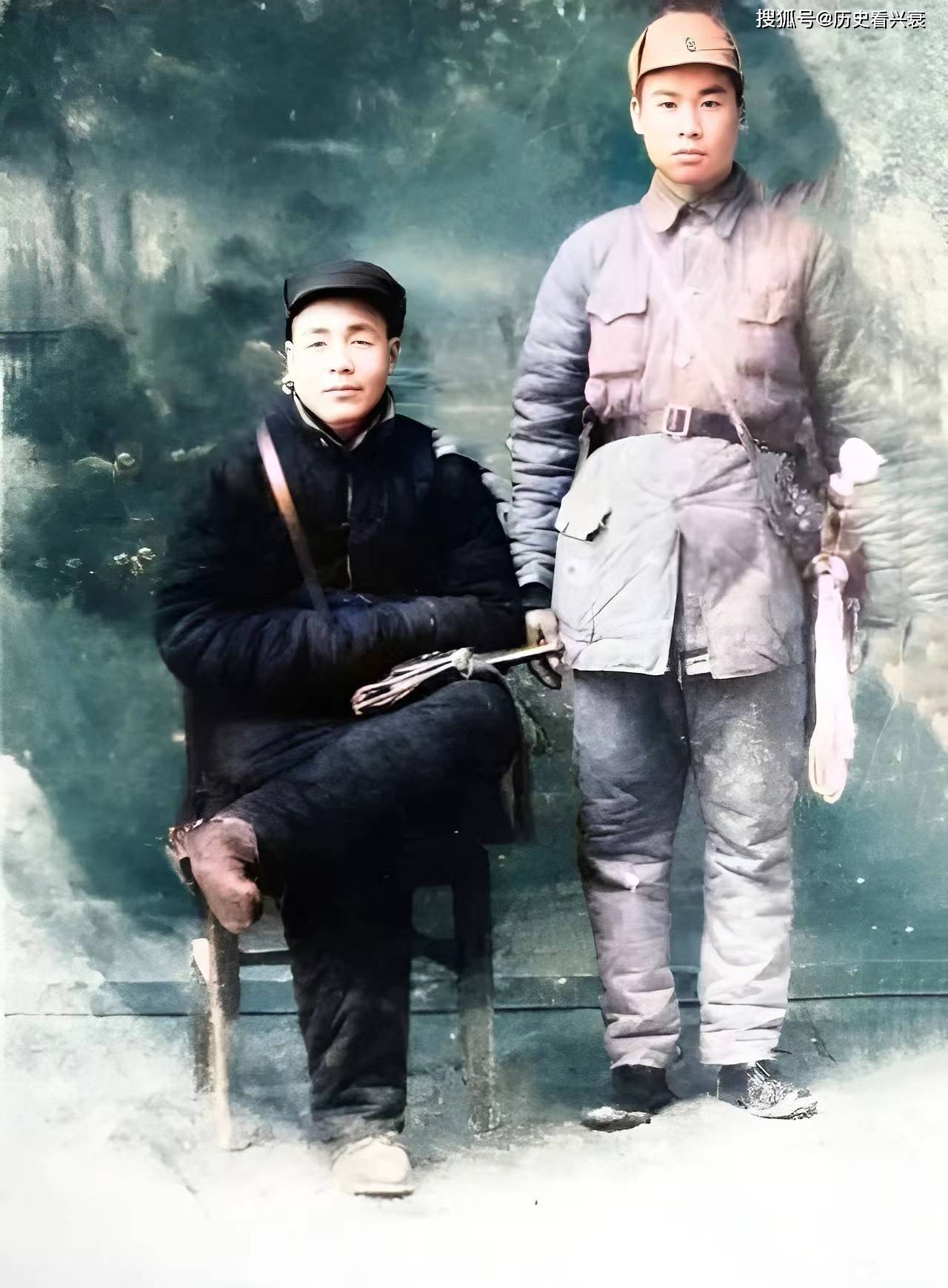 老照片:旧上海青帮头目张啸林,革命烈士徐名鸿就义前的照片