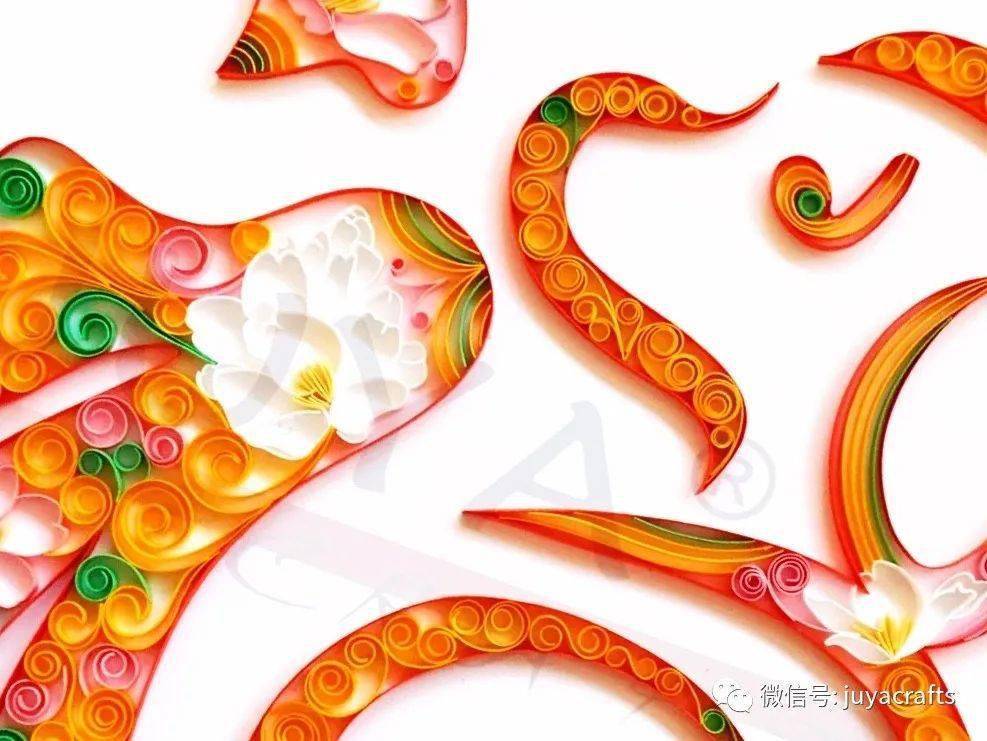 俊雅视频教程(64)衍纸基础卷|紧卷,心形卷,v形卷,s形卷_作品_julia