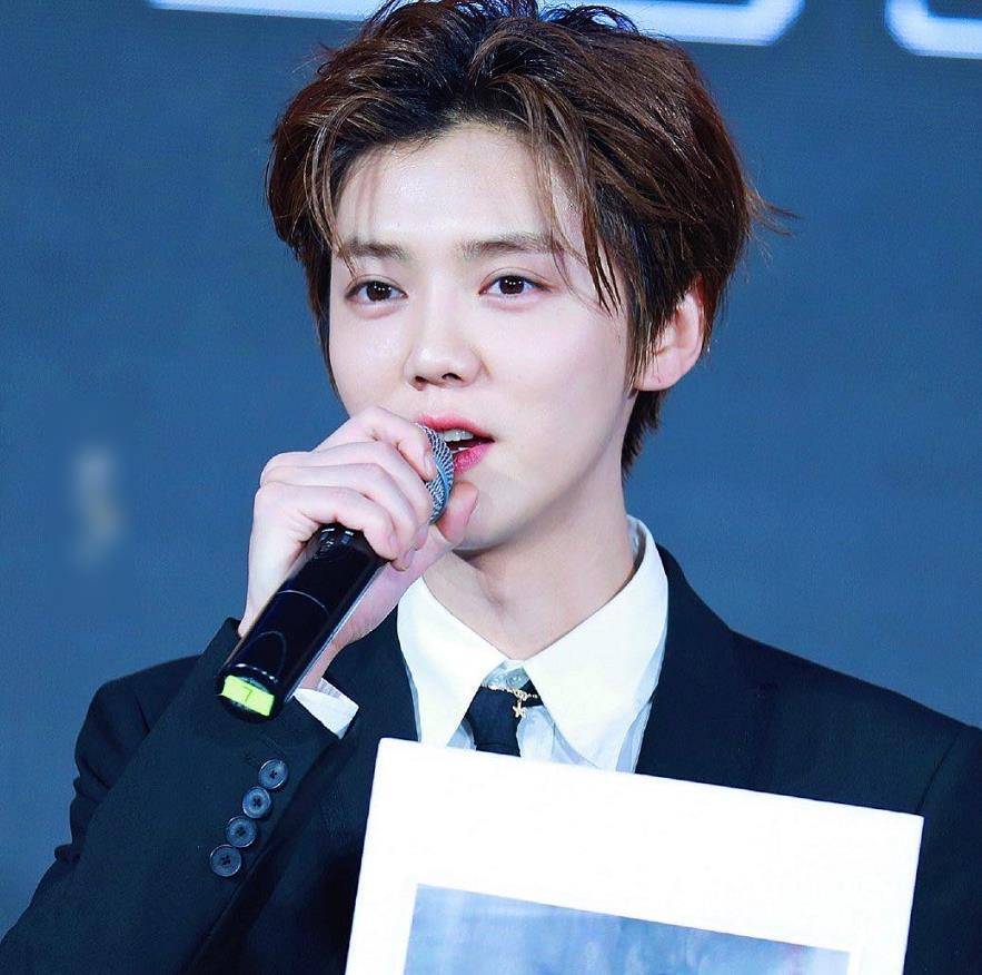 30岁鹿晗出席发布会,狼奔发型重回颜值巅峰,皮肤我没眼花吧?