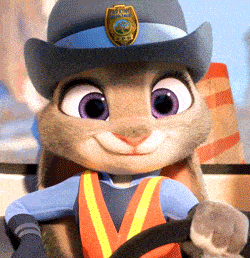 还有《疯狂动物城》的兔子警官朱迪,正直,热忱,有梦想,心心念念想成为