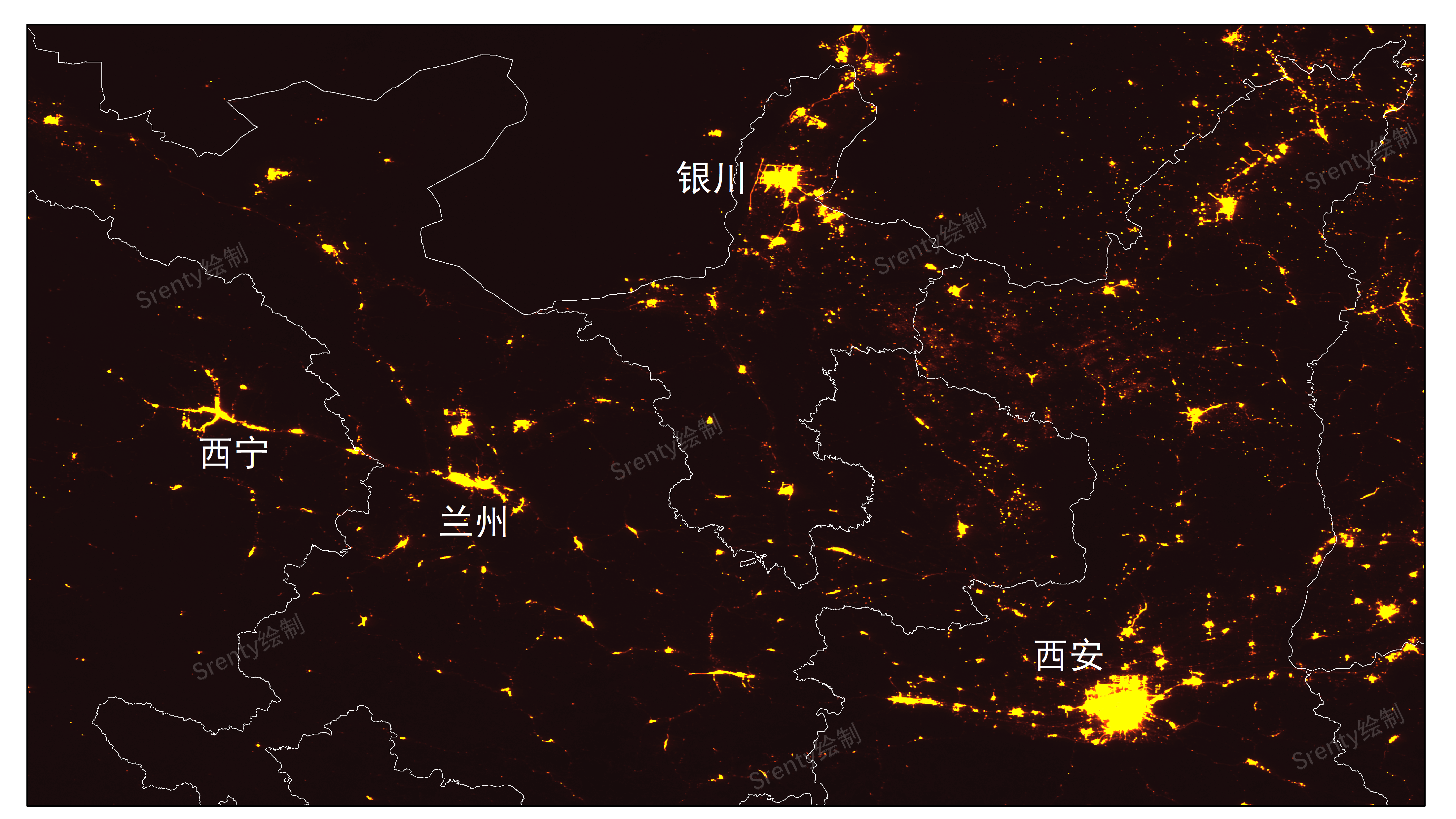 2021卫星灯光图图片