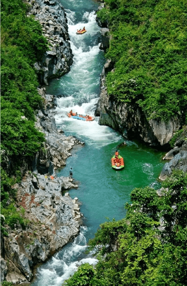 五排河漂流图片