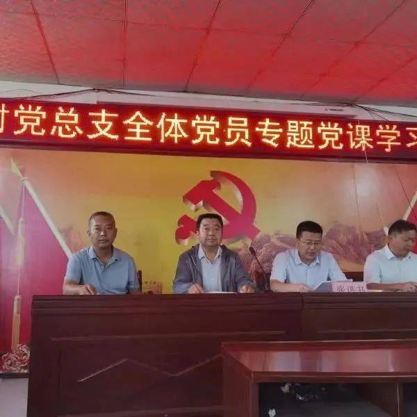 张进书为湖沟村上党课_乡村_表率_产业