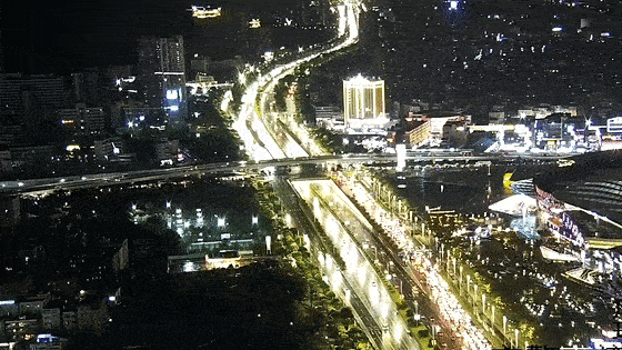 合川南屏大桥夜景图片
