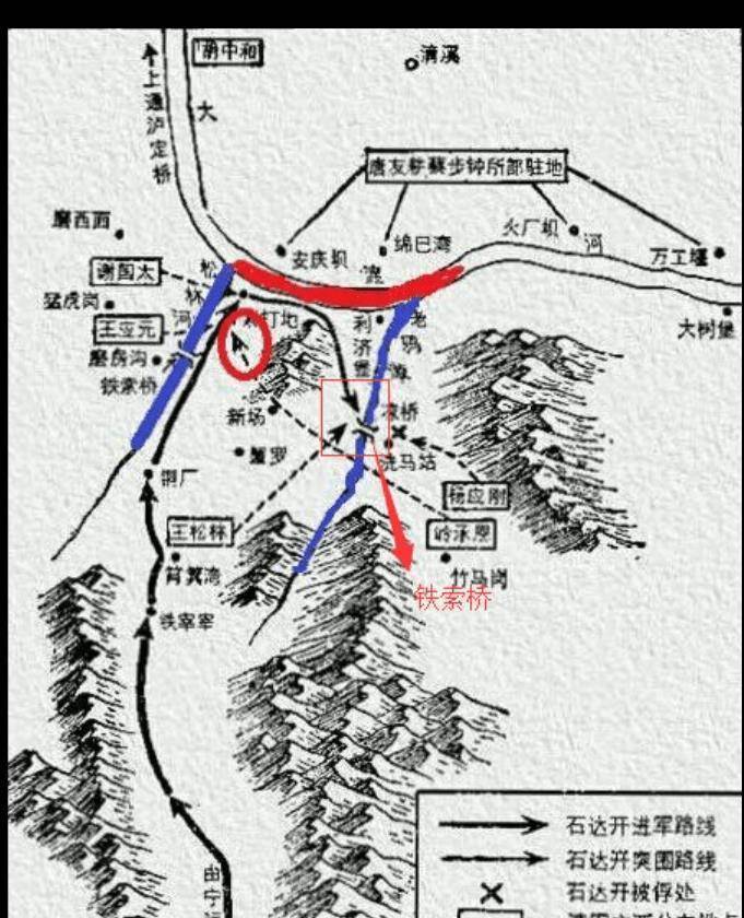 安顺场到泸定桥示意图图片