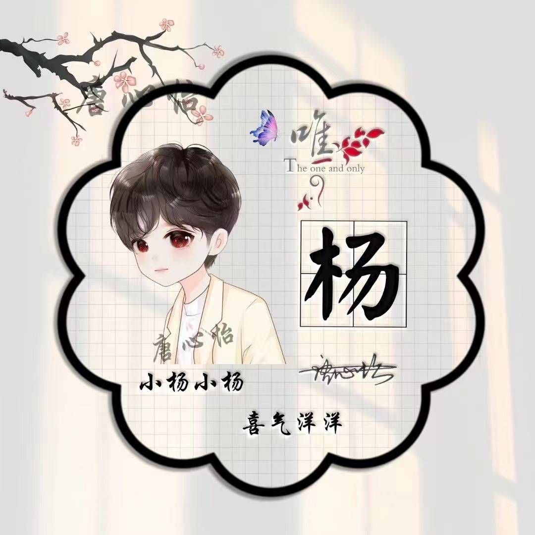 你该换一换微信头像了,59张可爱姓氏分割字艺术签名头像,超级棒!