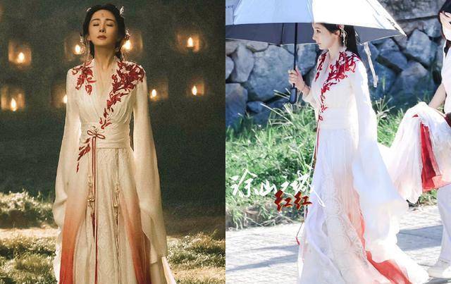 狐妖小红娘:杨幂白衣新造型,仙气飘扬在梦回夕瑶,红衣背影很美_白色