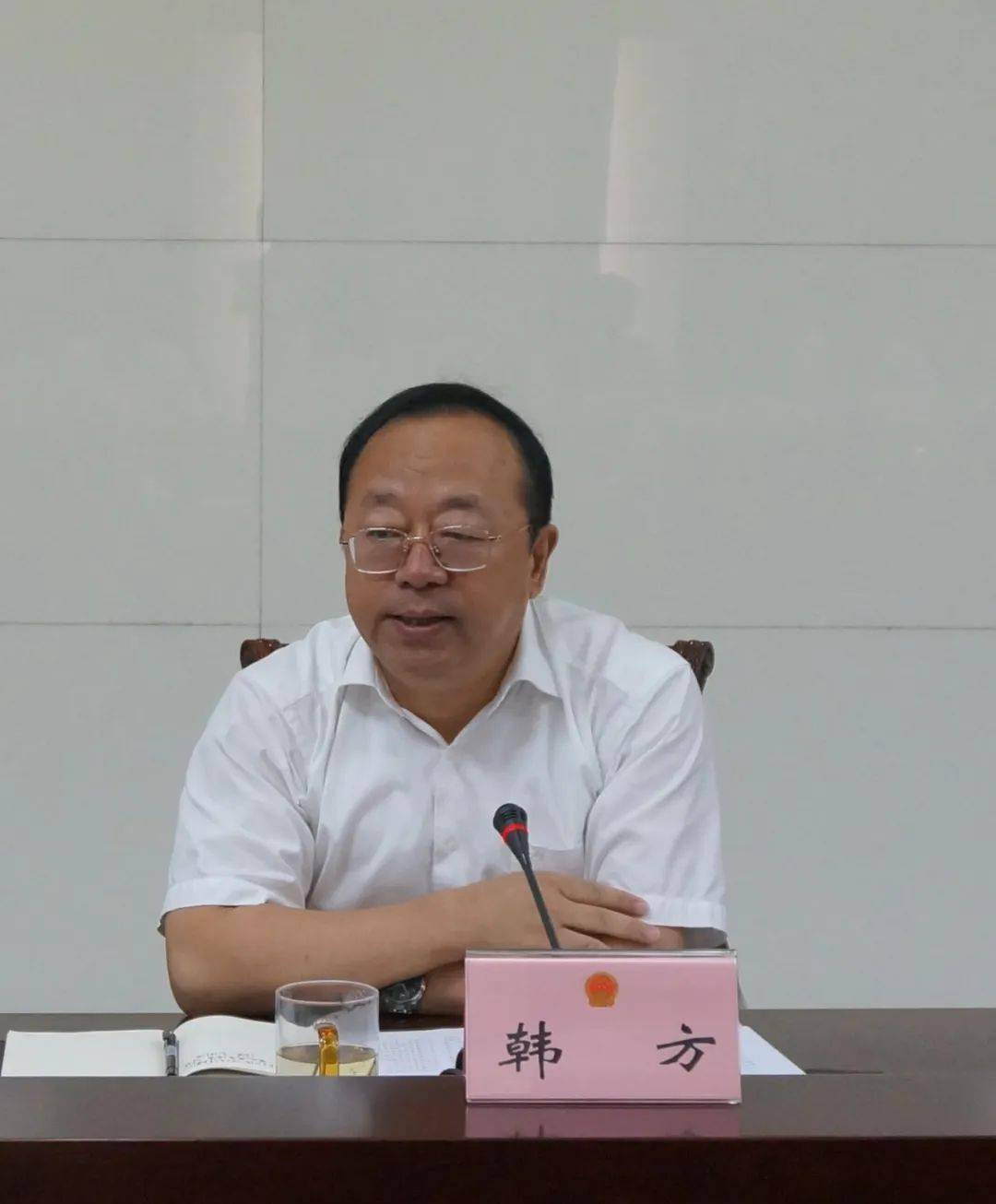 市人大常委会副主任,党组副书记韩方,市人大常委会副秘书长蔡蕾,教科