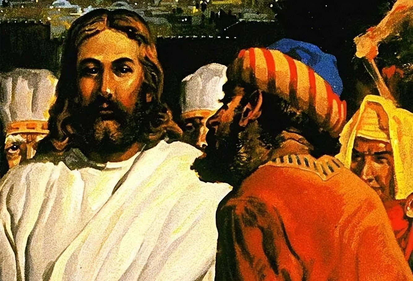 耶稣和门徒遇见被鬼附身的人插画图片素材_ID:391460383-Veer图库