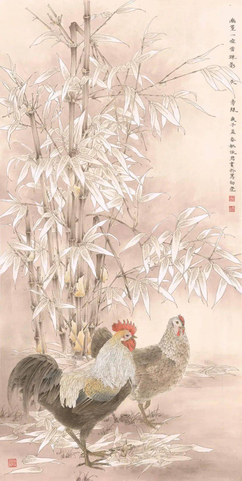 赏析| 问花听鸟·刘刚工作室师生中国画作品展网展第三期_四川省文化